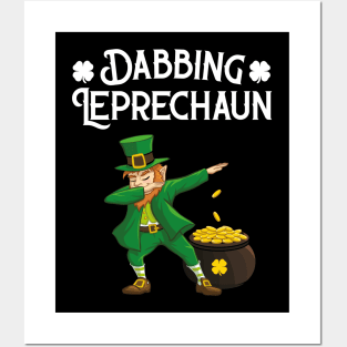 Dabbing Leprechaun Posters and Art